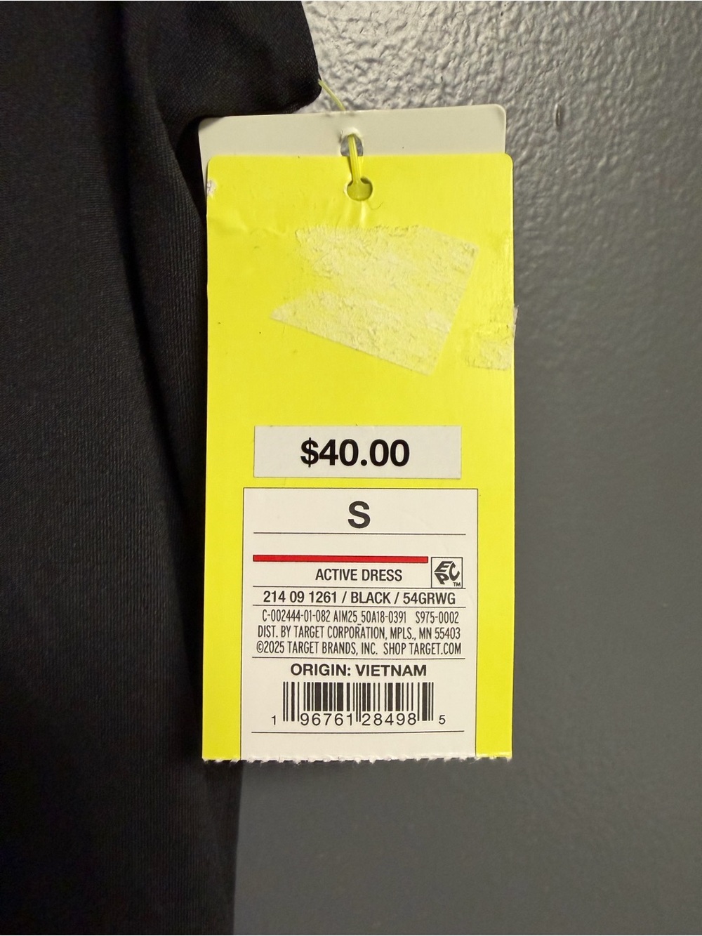 NWT Target All in Motion Pleated Active Dress Black Size Small - Picture 2 of 5